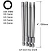 Bestgle 16 Pcs Long Magnetic Screwdriver Bits, 1/4 Inch Hex
