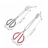 BIUDECO 2Pcs Long Handle Outdoor Tongs Heavy Duty Firewood Scissor