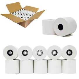 (48 Gsm Paper Thickness) 2 1/4 x 230ft 1-Ply Thermal Paper [50 Rolls] BPA Free Cash Register Tape Sharp 01PU, 01PU, ER-A520, ER-A530, UP-700, XE-A201, XE-A202, XE-A302 Citizen CBM262, CBM270
