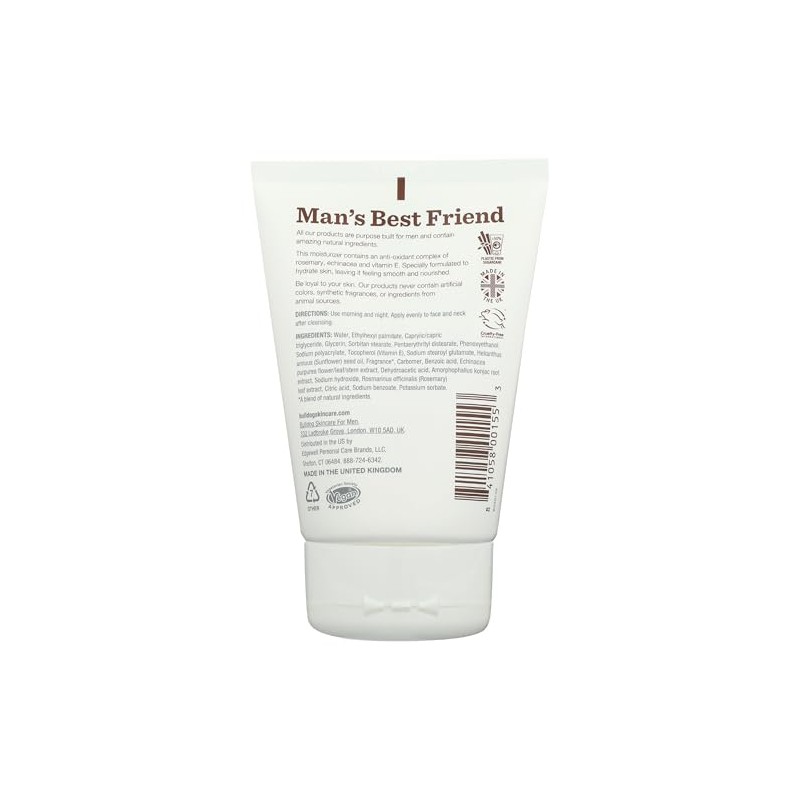 Bulldog Mens Skincare and Grooming Age Defense Moisturizer, 3.3 Ounce