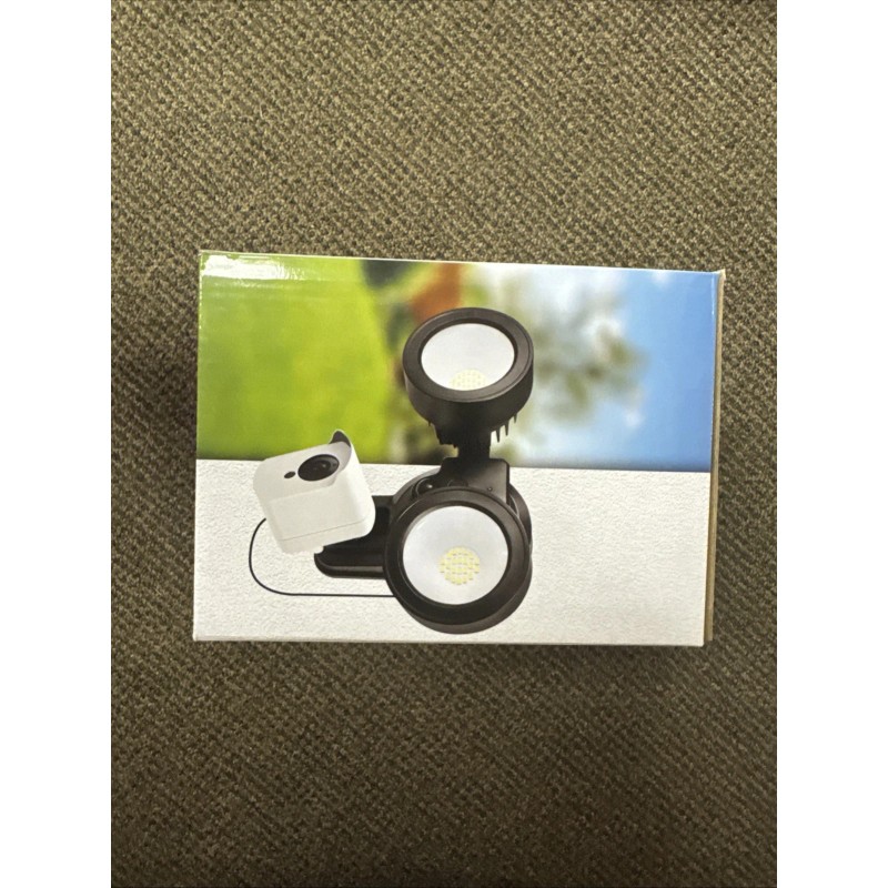 WASSERSTEIN FLOODLIGHT WITH CHARGER FOR SECURITY SYSTEM CAM NEW IN