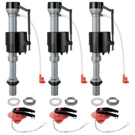 Saillong Toilet Float Replacement Kit, Universal Toilet Flusher Replacement Kit and 2 Inch Toilet Flapper Replacement, High-Performance Tank Water Control, Toilet Fill Valve(3 Sets)