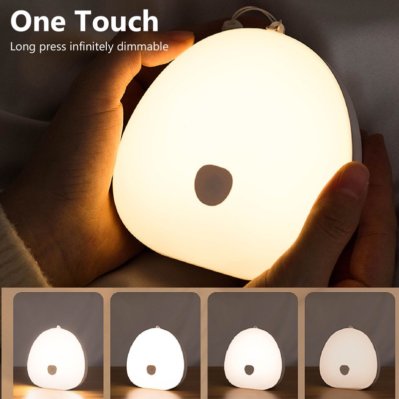 Small Bedside Night Light Smart Touch Charging Portable Dimmable Night