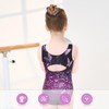 JiAmy Gymnastics Leotards for Girls, Sleeveless Sparkly Dance Biketards with