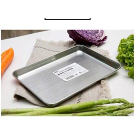 JapanBargain Stainless Steel Food Plate Cooking Prepare Tray 8.5x6 inch Made in Japan S-3067