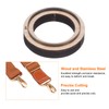Sourcing Map Leather Die Cutter 3.1" Dia Round Circle Stainless