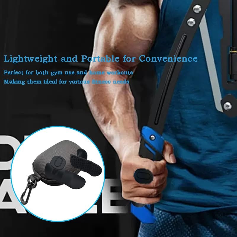 Gym Hand Grips，Ergonomic Rubber Hand Protector Gloves for Weight Lifting，Anti-Slip