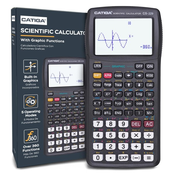 CATIGA Scientific Calculator with Graphic Function 280+ Functions for Advanced