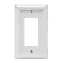 AMERELLE Deerfield 1 Gang Rocker Composite Wall Plate - White