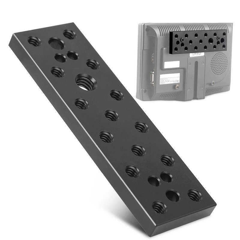 Aluminium Alloy Black Universal SLR Camera Battery Connecting Plate Tripod