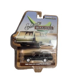 Greenlight Estate Wagons 2  1986 Ford LTD Crown Victoria Wagon Black 1:64 Scale