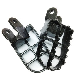 HONGK GRAY Motocross MX Foot Pegs For 1997-2007 Kawasaki KLX300R 1993-1995 KLX650