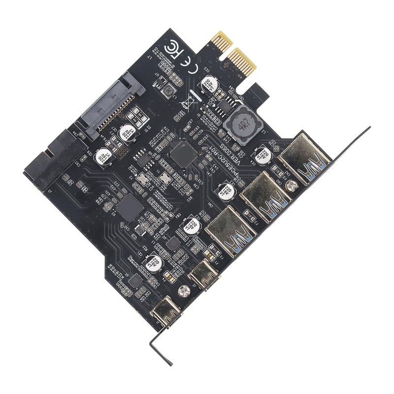 PCIe to USB 3.2 Gen 2 Card, 20Gbps 5 Port