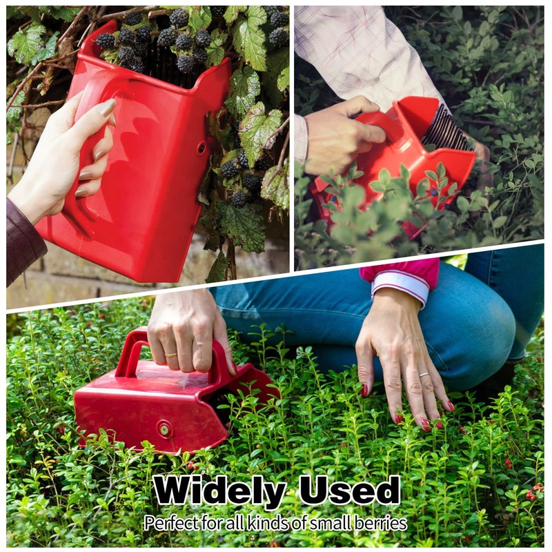Berry Picker, 2 Pack Berry Pickers and Rakes with Metallic