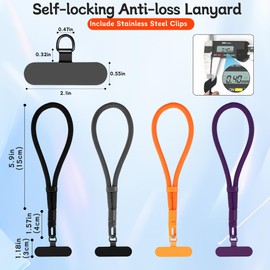 Hand Wrist Strap Lanyard, Universal Cell Phone Strap Wrist, Multifuctional Adjustable Patch Lanyard for Women & Men