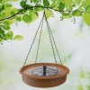 Hanging Bird Bath with Solar Fountain Pump - Multi-Function<wbr/>al for