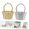 KOMBIUDA 24pcs Party Candy Baskets Elegant Storage Baskets for Weddings