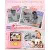 Instant Print Camera for Kids with 3 Rolls of Printer