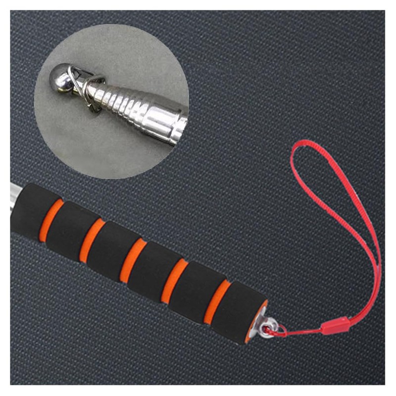 Handheld Flagpole, Flagpole Hardware Durable 2.5m Stainless Steel Telescopic Flagpolewith