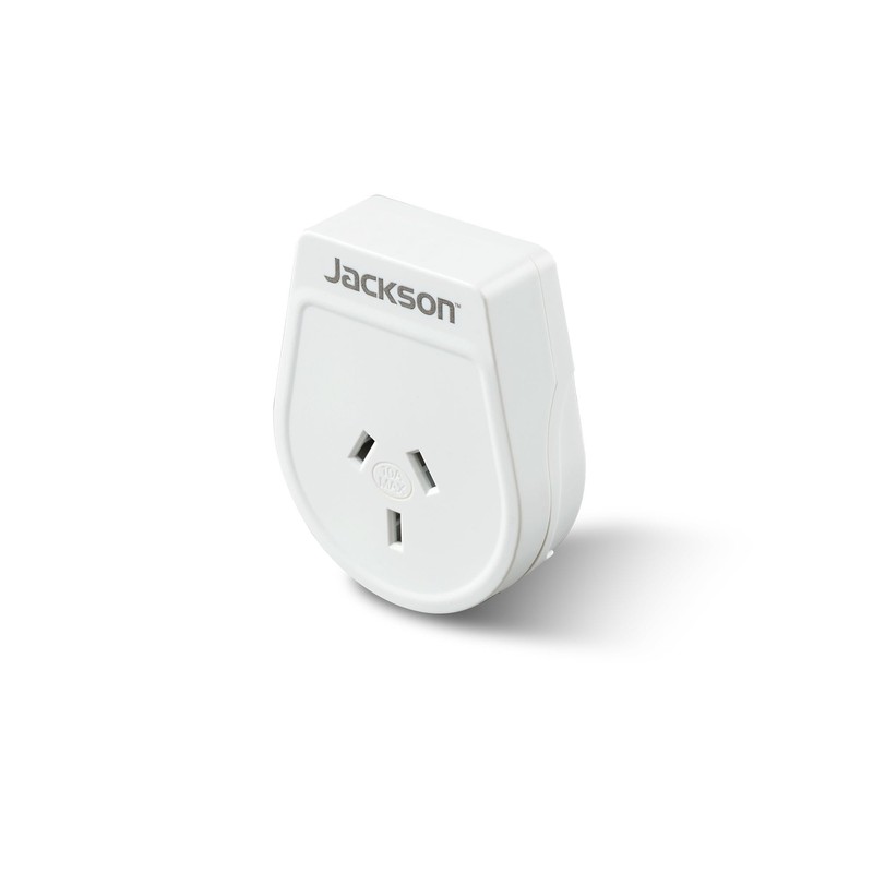 Jackson AUS - USA & Canada USB-A Travel Adapter, White