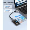ORICO mSATA Case, Tool-Free Transparent SSD Case, MSATA 3.0 Case,