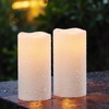 GenSwin Waterproof Outdoor Flameless Candles Battery Operated with Remote Timer,