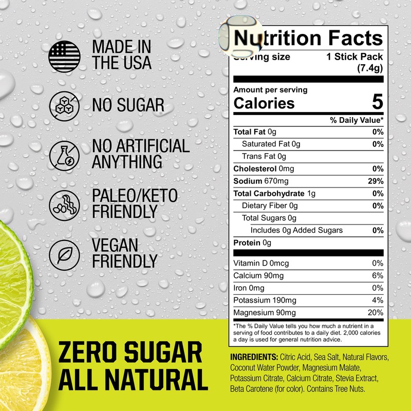 Fire Science Fire Salt Hydration Sticks, Electrolytes & Coconut Water,