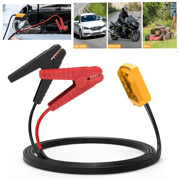 5.9FT Jump Starter 8AWG Jumper Cables Charger Adapter for Dewalt