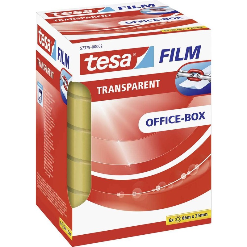 tesa film® transparent, pack contents (quantity and type), 6 rolls,