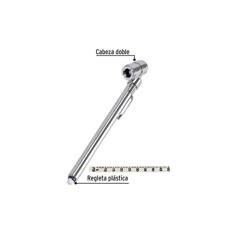 Pretul MEA-50DP, Medidor de presión 50 lbs, cabeza doble