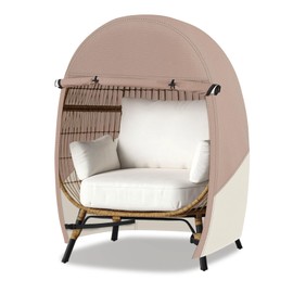 Porch Shield Patio Egg Chair Cover - 600D Waterproof and UV Resistant Wicker Outdoor Basket Chair Cover 42W x 36D x 56H inches