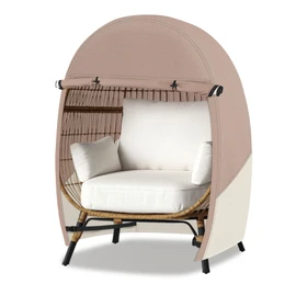 Porch Shield Patio Egg Chair Cover - 600D Waterproof and UV Resistant Wicker Outdoor Basket Chair Cover 42W x 36D x 56H inches