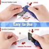WORKPRO Utility Knife, 2-piece, Folding Box Cutter and Retractable Knife,