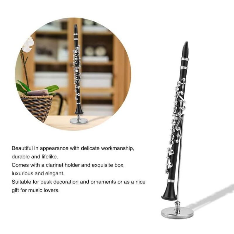 Roberee Clarinet Model 16 cm Mini Clarinet Model Musical Instrument