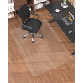 Blvornl Frosted Clear Chair Mat for Hardwood Floor, 34.6"*47.2" Hard Material Office Chair Mat, Memory Plastic Computer Chair Pad for Rolling Chairs, Desk Floor Rug for Office and Home