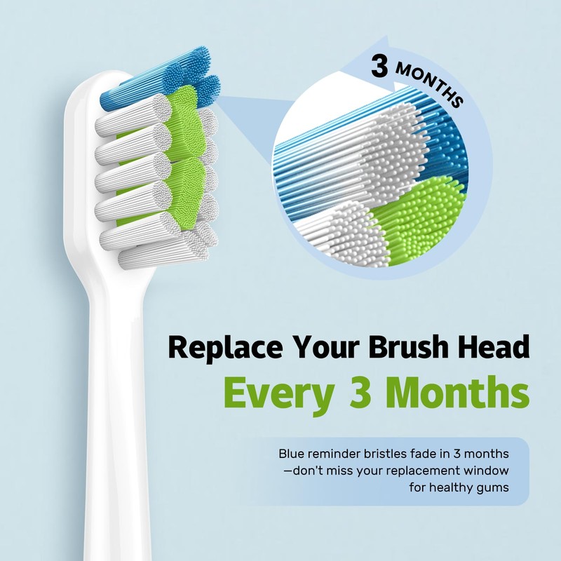 Replacement Brush Heads Compatible with Sonicare Electric Toothbrushes, Dupont Bristles