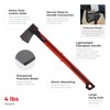 INTERTOOL 28” Chopping Axe, Tree Felling Tool, Deeper Cuts, Splitting,