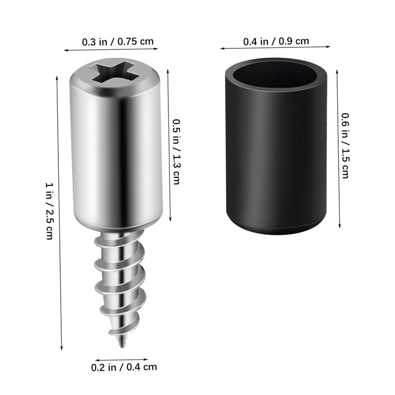 Generic Self Tapping Screws Set for Shelf Support 20-Piece Screw