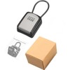 Upgraded Key Lock Box with Removable Shackle,Waterproof, 4-Digit Combination Lock