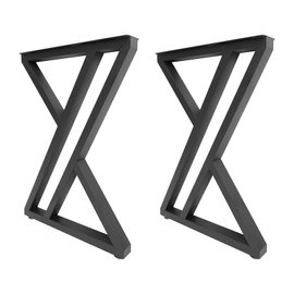Fronimo X-Shaped Industrial Metal Table Legs 27.6 inch Table Legs with 4 Adjustable Feet Capacity 300kg 661.38 LBS for Bedrooms Hotels Dining Rooms Restaurants