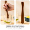 Wooden Cocktail Muddler Ice Crusher: Ice Hammer Mallet Bar Tool