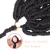 Mscat New Faux Locs Crochet Hair 30 Inch Bungundy Soft