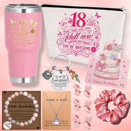 Gifts for 18th Birthday Girls, Birthday Gift for 18 Years Girls, 8 Piece Gift Sets for 18th Birthday Girls, Gift for 18 Year Old Girls, Gift Set for Daughter, Niece, Best Friend
