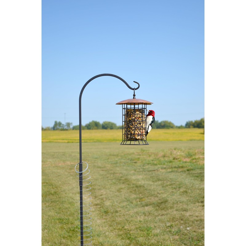 Songbird Essentials Copper Roof Suet Log Feeder