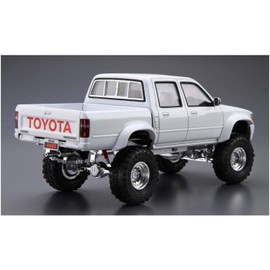 Aoshima Bunka Kyozai 1/24 The Tuned Car Series No. 5 Toyota LN107 Hilux Pickup Double Cab Lift Up 1994 Plastic Model