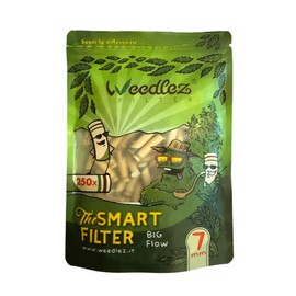 Mister Canapa, Activated Carbon Filters and Natural Cellulose, 250 Pieces, Diameter 7 mm