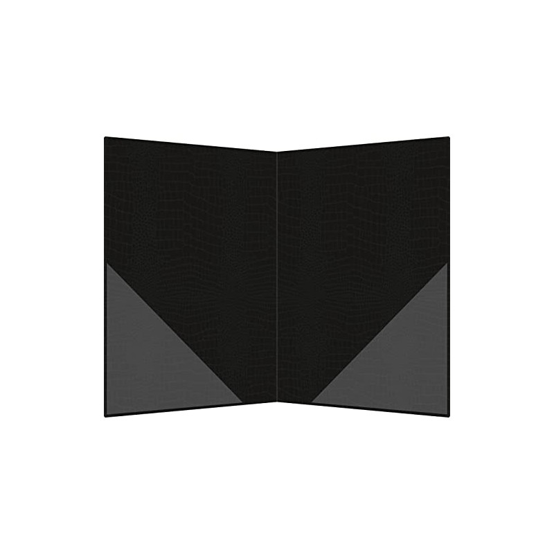 RNKVERLAG Grace 46217 Elegant Certificate Folder Carbon Black with Two