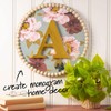Plaid Unfinished Wood Letter, 8" Wooden Surface Perfect for DIY
