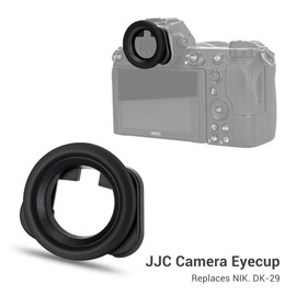 JJC Weiche Silikon Runde Augenmuschel Okular für Nikon Z7II Z7 Z6III Z6II Z6 Z5 Kamera Ersetzt Nikon DK-29 Eyecup