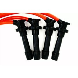 VMS RACING RED 10.2MM SPARK PLUG IGNITION WIRES FOR 90-94 MITSUBISHI ECLIPSE 2.0